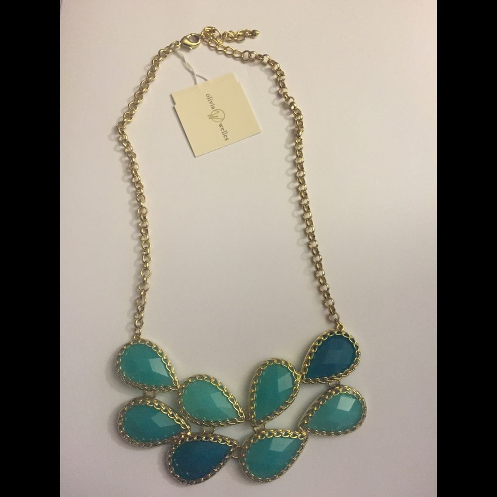 Olivia Welles Statement Teardrop Necklace
